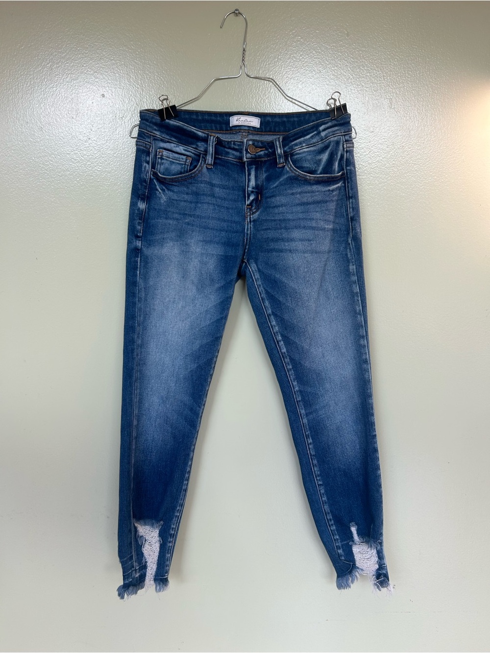 KanCan Distressed Dark Blue Skinny Jeans